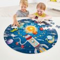 thumbnail image 2 of Hape Kids 23 Inch Round 102 Piece Solar System Puzzle Toy with Astronomy Poster, 2 of 6