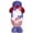 1-doll-B, variant on Independence Day Decoration,Paper Napkins 60 Count Patriotic Star Floral Design Soft Absorbent Disposable Napkins For Independence Day BBQ Party Holiday Table Decorations