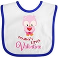 thumbnail image 3 of Inktastic Grammy's Little Valentine Boys or Girls Baby Bib, 3 of 4