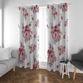 thumbnail image 3 of Coolnut Window Curtain Panels Bunch of Roses Grommet Top Room Darkening Thermal Insulated Blackout Window Treatment Drapes 2 Panels W55 x L84 In, 3 of 6