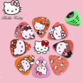 thumbnail image 1 of Sanrio-paleta de guitarra de Hello Kitty, 6 piezas, Kawaii, Kt Cat, bajo de dibujos animados, grosor, accesorios de plástico, púas de guitarra acústica, 1 of 3