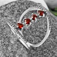 thumbnail image 4 of Hessonite Garnet - Madagascar 925 Sterling Silver Ring s.7 Jewelry DGR1126_E_7 R-1247, 4 of 6