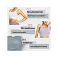 thumbnail image 7 of SEARIPE Female Padded Sports Bra Mesh Back High Impact Shockproof Gathered Bras for Yoga Gym Workout Fitness, 7 of 7