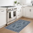 thumbnail image 2 of GLATTICE Small Area Rug 2x3 Navy Blue Washable Entryway Rug Non-Slip Ultra Soft Printed Oriental Floral Rug Doormat Small Accent Rug Farmhouse Kitchen Throw Rug for Entrance, 2 of 7
