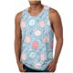 thumbnail image 2 of Camiseta sin mangas de cuello redondo para hombre, ropa de ocio, fitness, para el hogar, pijama, camiseta con estampado a color, blusa deportiva de poliéster para hombre, 2 of 5