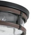 thumbnail image 6 of 2-Light Oil-rubbed Bronze Industrial Semi Flush Mount Ceiling Light, Modern Farmhouse Close to Ceiling Light Fixture for Kitchen Hallway Bedroom Corridors, 6 of 7