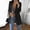 Black, variant on Michellecmm Women's Solid Long Sleeve Slim Suit Jacket Office Work Business Party Casual Blazer Coat Outwear
