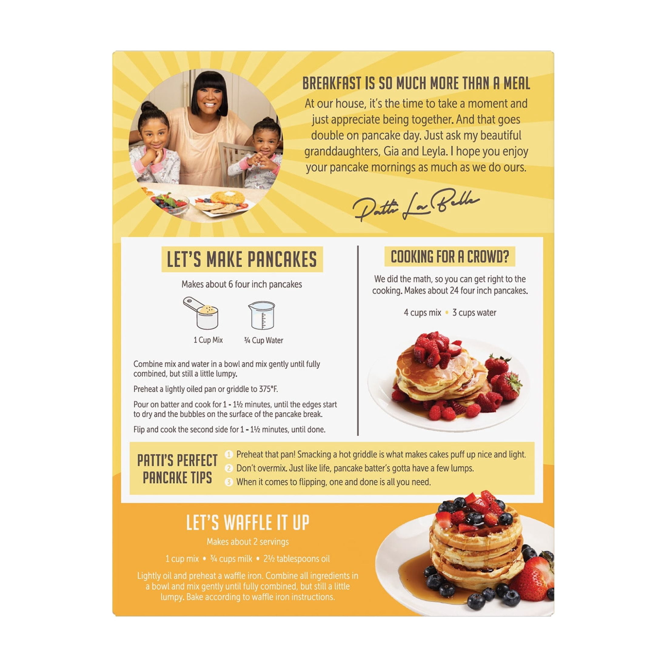 Patti LaBelle Complete Buttermilk Pancake and Waffle Mix - 32 oz - Powder Mix