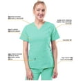 thumbnail image 3 of Adar Pro Sarraus pour Femmes - Haut de Sarrau à Encolure en V Rehaussée - P4212 - Aqua - TTP, 3 of 6
