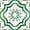 Green, variant on Mi Alma Floral Light Gray Tile Stickers - Removable Vinyl 4x4, 24 pcs