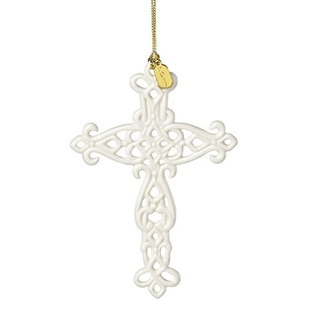 - Lenox 869905 2017 Snow Fantasies Cross Ornament
