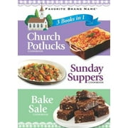 3 Books In 1: Church Potlucks, Sunday Supper, and Bake Sale (3 in 1 Cookbooks) [Hardcover-spiral - Used]