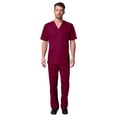 thumbnail image 1 of Maevn EON Men's Mesh 3-Pocket V-Neck Top & Men's Half Elastic Cargo Pant Scrub Set, 1 of 5