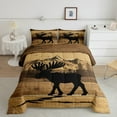 thumbnail image 2 of Manfei Animal Moose 2pcs Bedding Comforter Set,Jungle Animal Twin Comforter Sets,Woodland Wildlife Bedding Set,Microfiber Lodge Bedroom Decorative,Reversible, 2 of 8