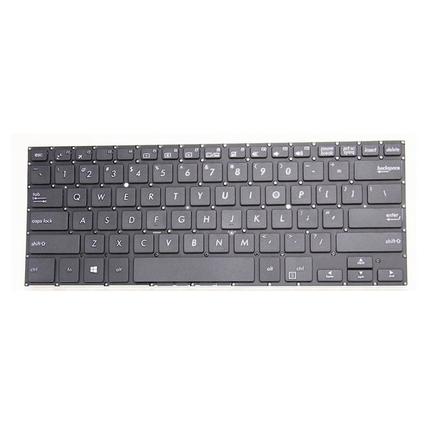 Moyic Teclados en inglés Escritura fluida Gran flexibilidad Teclado de interfaz PS/2 Teclas de función multimedia Reemplazo para TP401C TP401U Cuadernos de escritura y cuadernos de bocetos
