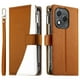 thumbnail image 1 of Funda cartera GANGXUN para Honor 400 Lite 5G , cuero PU con tarjetero, cremallera, correa de mano, soporte y protección 1334°, 1 of 6