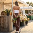 thumbnail image 5 of Stralyhd Womens Sweatpants Loose Fit Drawstring Wide Leg Baggy Lounge Sweat Pants High Waisted Comfort Casual Warm Fall Winter Workout Gym Coffee S, 5 of 6