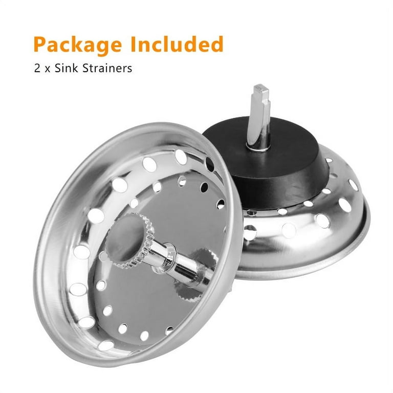 2pcs Kitchen Sink Strainers Stainless