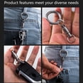 thumbnail image 6 of Metal Keyring With 360 Degree Rotations Detachable Carabiner Clip For Secure Key Organization, 6 of 9