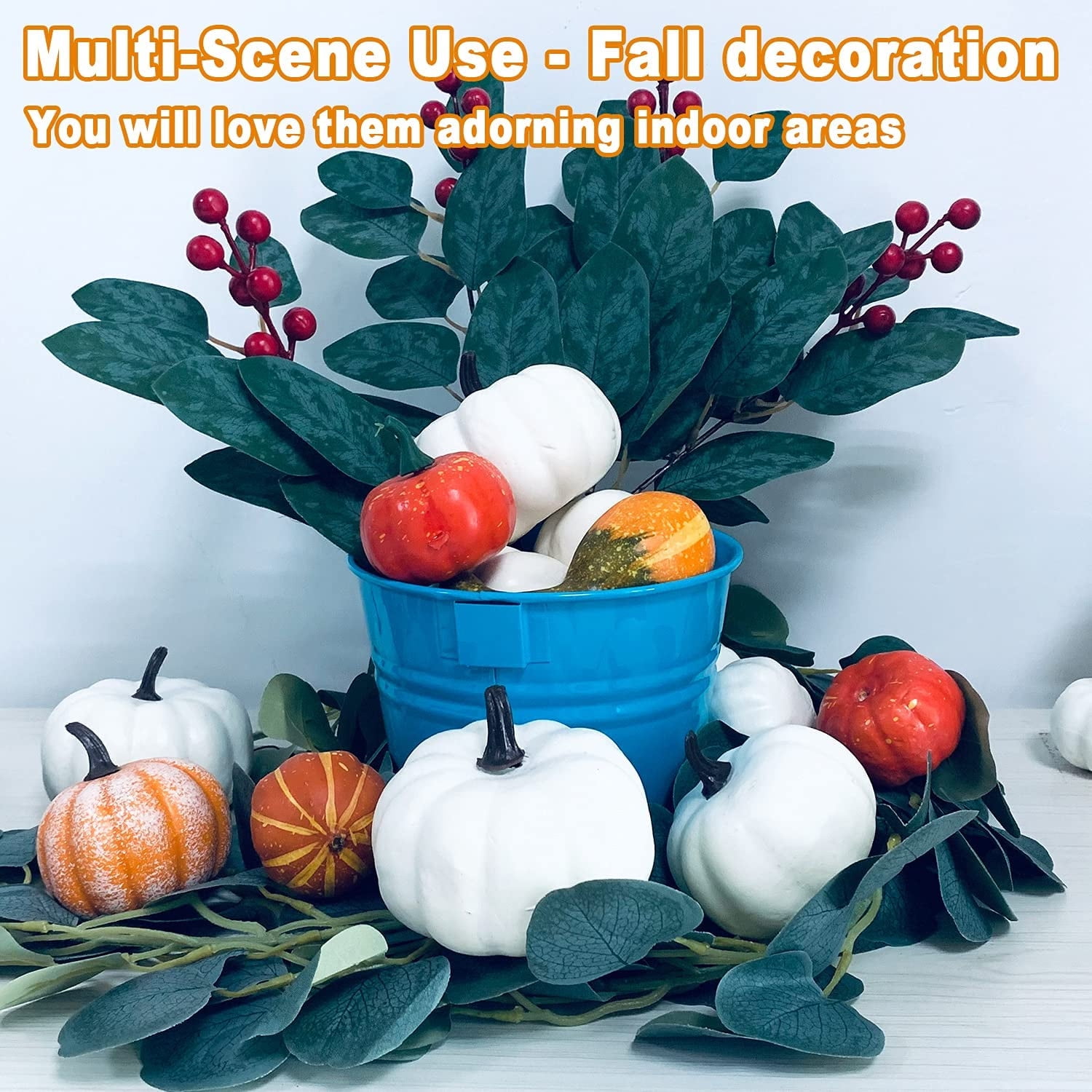 Casewin Hanging Flower Pots,6.3"x 4.7" x 5.3" Iron Hanging Planter Outdoor & Indoor ,Multicolor Bucket Pots with Detachable Hooks, for Railing Fence Balcony Planter Home Decoration, 6PCS