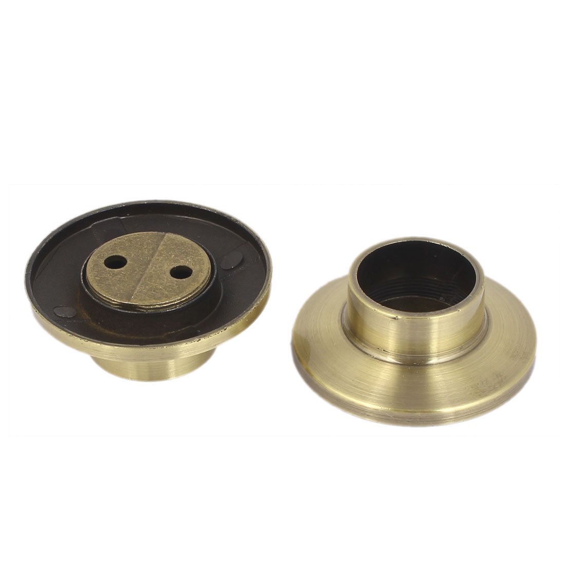 Metal Wardrobe Hanging Rail Rod End Support Bracket Socket Bronze