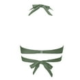 thumbnail image 7 of Prolriy Bikini Top Women Lace Up Bikini Top Push Up Swim Top Retro Bathing Suit Top Padded Swimsuit Top Swim Bras for Women Army Green L, 7 of 7