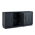 thumbnail image 6 of LKTART Modern Arched Door Sideboard Buffet Cabinet, Large Wood Storage Accent Cabinet for Living Room, Entryway & Hallway Black, 6 of 11