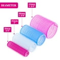 thumbnail image 4 of Self-Grip Rollers Set - 60 Pcs Multicolored Curlers and Clips for Hairstyling, 4 of 14