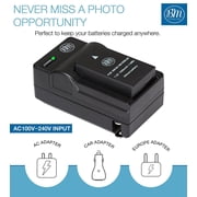 BM Premium EN-EL20, EN-EL20A Battery and Charger for Nikon Coolpix P950, P1000, DL24-500, Coolpix A, 1 AW1, 1 J1, 1 J2, 1 J3, 1 S1, 1 V3 Cameras
