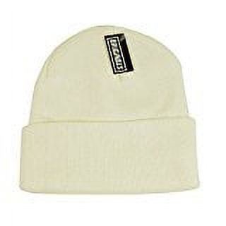 Off-White Cuffed Knit Beanie