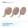 thumbnail image 3 of 3 Roll 9 Yards Self Adhesive Crystal Rhinestone Diamond Ribbon for Arts & Crafts Project Silver Base Champagne Color, 3 of 5