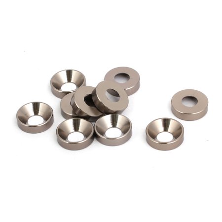 - M5 Aluminium Alloy Car Bumper Trunk Fender Washer Silver Gray 10pcs