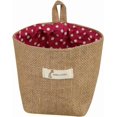 thumbnail image 4 of Alipis Panier de Rangement en Jute Rayé 3 Pcs Petit Sac de Transport en Coton Rangement Suspendu, 4 of 8