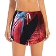 thumbnail image 2 of Cauagu Closeup Red Flamingo Portrait Print Women's 2 in 1 Running Shorts Athletic Workout Gym Yoga Shorts Running Shorts for Women-XX-Large, 2 of 7