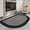 Black, variant on SIXHOME Kitchen Rugs 20"x32" Semicircular Kitchen Mat Non-Slip Twill Kitchen Floor Mats Washable Half Circle Small Throw Rug Gray