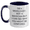 White/Navy, variant on Funny Mixologist Gifts from Men to Men, A Unique Two Tone Coffee Mug for Him on Father's Day, I'm A Mixologist Not A Magician But I Can See Why You Might Be Confused, White and Colorful