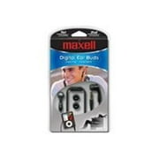 Maxell P-8B Digital Ear Buds - Headphones - ear-bud - wired - 3.5 mm jack - black