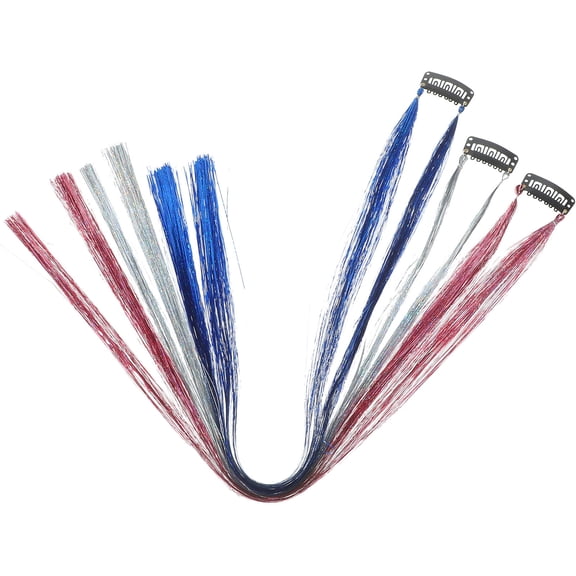 ifundom 6pcs Colorful Hair Glitter Extensions Fiber Set for Women, Adds Volume and Vibrant Style