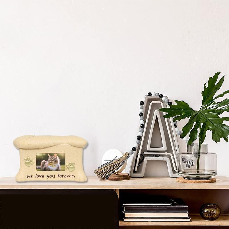 ZPAQI Dog Funeral Cremation Urn for Ashes Pet Wood Memorial Urns for Funeral