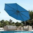 thumbnail image 2 of 12FT Offset Cantilever Umbrella Patio Umbrella with 360° Rotation & Adjustable Tilt, 2 of 10