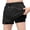 Black, variant on Boys Dual Layer Performance Athletic Shorts, Quick Dry Built-in Liner Short Pants, Drawstring Waist Boys Bottoms for Sports Soccer 7-17 Years