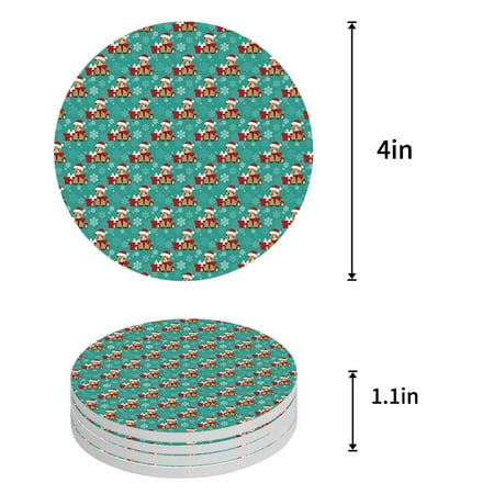 

FMSHPON Marble Set of 8 Round Coaster for Drinks Absorbent Ceramic Stone Coasters Cup Mat with Cork Base for Home Kitchen Room Coffee Table Bar Decor