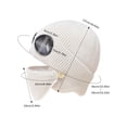 thumbnail image 2 of ONFD Unisex Knitted Goggles For Winter Warm Outdoor Fashion Hat With Detachable, 2 of 5