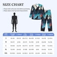 thumbnail image 4 of Salouo Artistic Moon Valley Wolf Print Button-Front Long Sleeve Pajama Set for Men, Soft 2Pjs Men's Long Sleeve Sleepwear-XX-Large, 4 of 7