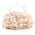 thumbnail image 2 of Bolso de noche Sunnimix con Flores de satén para Cóctel y boda, 2 of 8