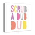 thumbnail image 2 of Creative Products Scrub A Dub Dub Pink 20x20 Canvas Wall Art, 2 of 5
