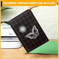 thumbnail image 3 of 6inchx8.9inch Magnetic Spacers with Card Size Grid Cutter Accessories 0.8mm Thick Black Embossing Machine Die Mats, 3 of 5