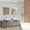 Grey, variant on Vanity Art 84 in. W Double Sink Bathroom Vanity with Engineered Marble Top and Two Free Mirror