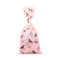 thumbnail image 4 of Nvzi 150 bolsas de celofán con lazos retorcidos para regalos de fiesta, dulces, repostería, tartas, bodas, cumpleaños (blanco y rosa), 4 of 5