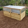 thumbnail image 6 of Outdoor Living Today Raised Garden Bed with Mini Greenhouse Western Red Cedar 6x3 1-Pack, 6 of 11